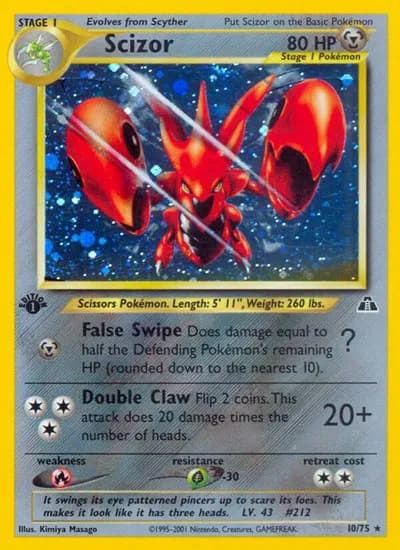 Scizor (10)  Pokemon card
