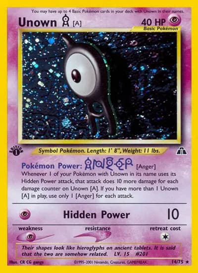 Unown [A]  Pokemon card