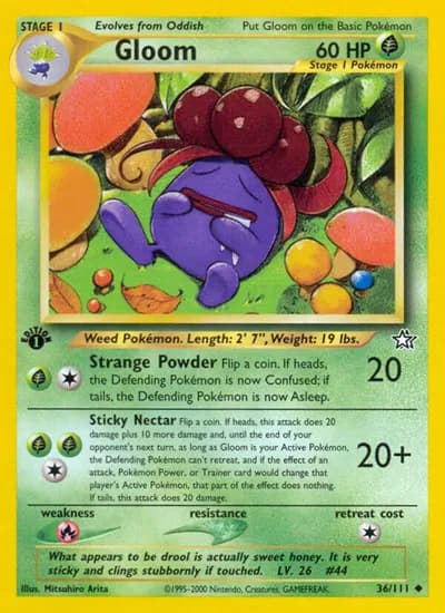 Gloom  Pokemon card