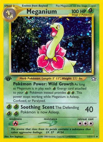 Meganium (11)  Pokemon card