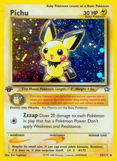 Pichu  Pokemon card