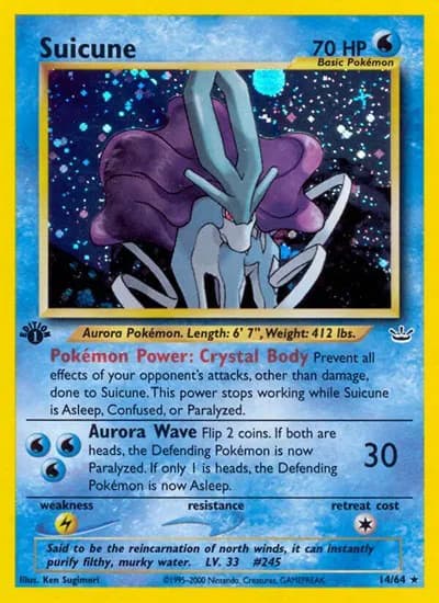 Suicune (14)  Pokemon card