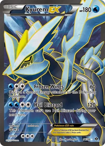 Kyurem EX (96 Full Art)  Pokemon card