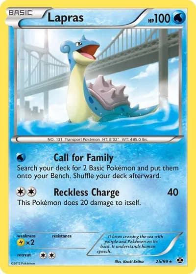 Lapras (25)  Pokemon card