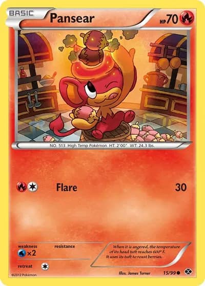 Pansear  Pokemon card