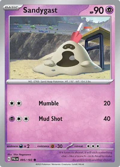Sandygast  Pokemon card