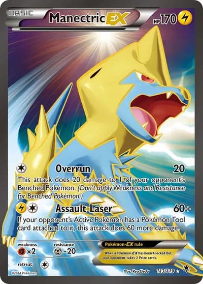 Manectric EX (113 Full Art)  Pokemon card