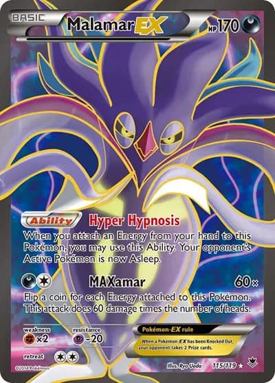 Malamar EX (115 Full Art)  Pokemon card