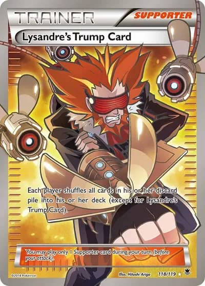 Lysandre's Trump Card (118 Full Art)  Pokemon card