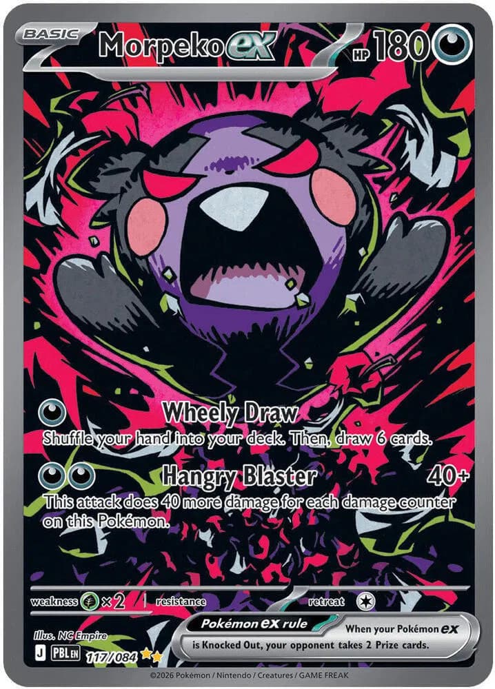 Morpeko ex - 117/084 Pokemon card