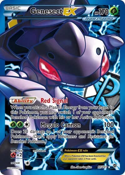 Genesect EX (Team Plasma) (97 Full Art)  Pokemon card