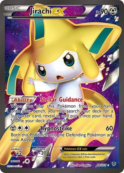 Jirachi EX (98 Full Art)  Pokemon card