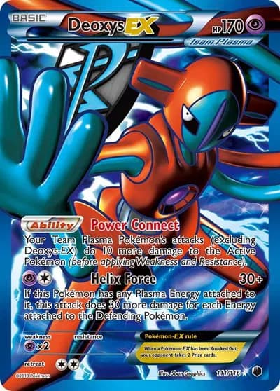 Deoxys EX (Team Plasma) (Full Art)  Pokemon card