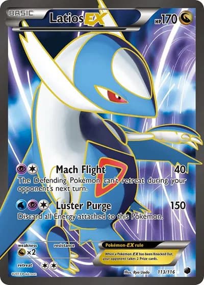 Latios EX (113 Full Art)  Pokemon card