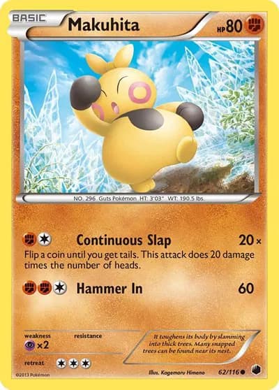 Makuhita  Pokemon card