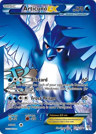 Articuno EX (Team Plasma) (Full Art)  Pokemon card