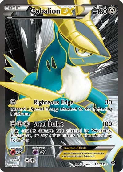 Cobalion EX (133 Full Art)  Pokemon card