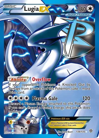 Lugia EX (Team Plasma) (134 Full Art)  Pokemon card