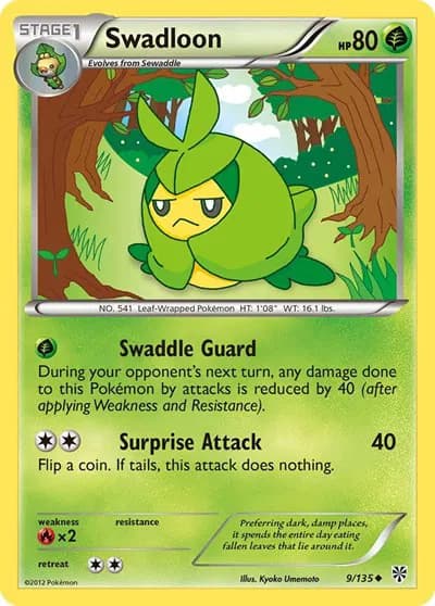 Swadloon  Pokemon card