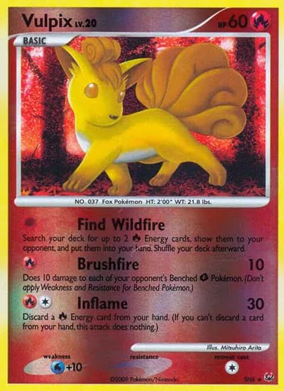 Vulpix (Shiny)  Pokemon card