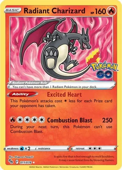 Radiant Charizard  Pokemon card