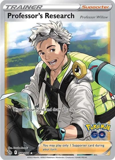 Professor's Research (Full Art)  Pokemon card