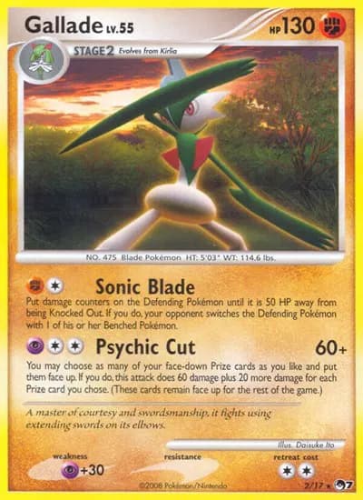Gallade  Pokemon card