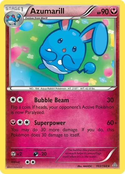 Azumarill  Pokemon card