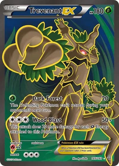 Trevenant EX (145 Full Art)  Pokemon card