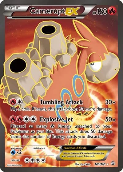 Camerupt EX (146 Full Art) Pokemon card