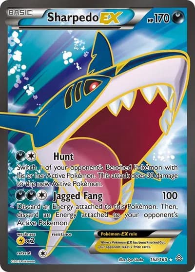Sharpedo EX (152 Full Art) Pokemon card