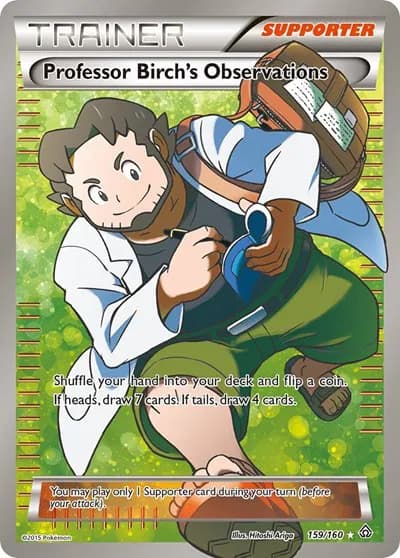 Professor Birch's Observations (159 Full Art)  Pokemon card