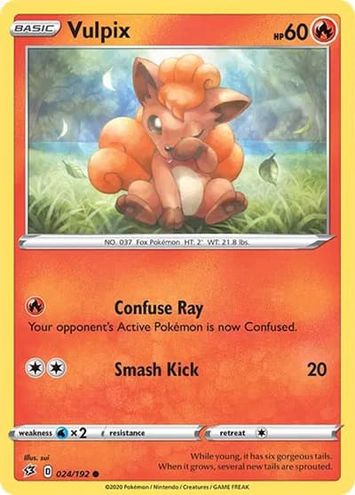 Vulpix  Pokemon card