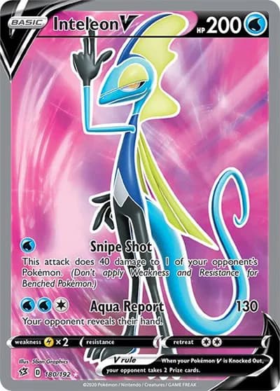 Inteleon V (Full Art)  Pokemon card