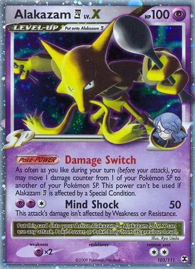 Alakazam E4 Lv.X  Pokemon card