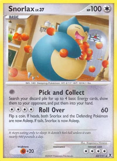 Snorlax (33)  Pokemon card