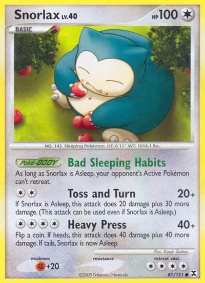 Snorlax (81)  Pokemon card