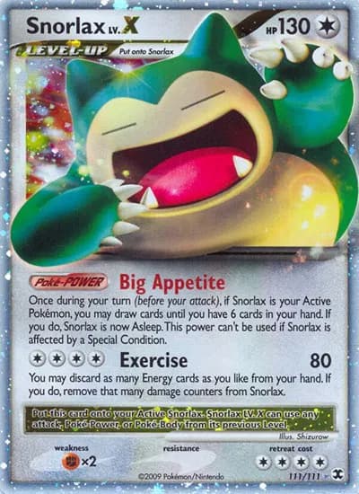 Snorlax Lv.X  Pokemon card