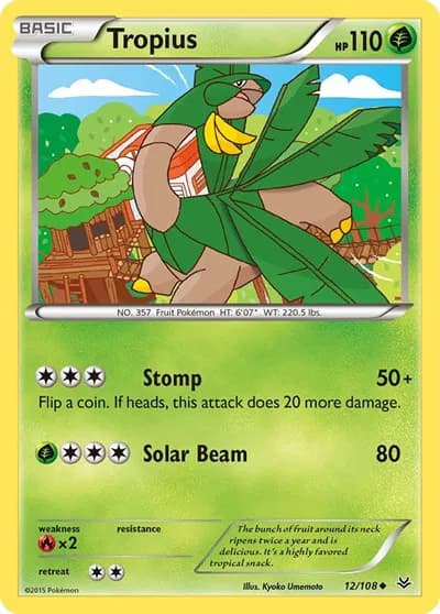 Tropius  Pokemon card