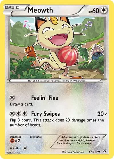 Meowth  Pokemon card