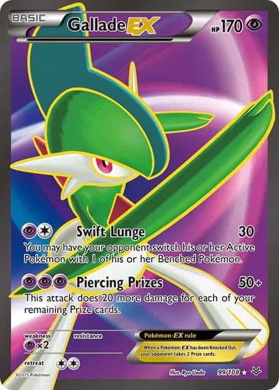 Gallade EX (99 Full Art)  Pokemon card