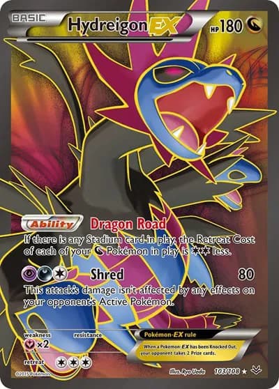 Hydreigon EX (103 Full Art)  Pokemon card