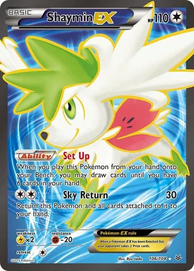 Shaymin EX (106 Full Art) Pokemon card