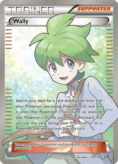 Wally (107 Full Art)  Pokemon card