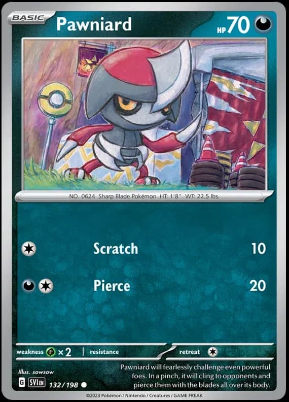 Pawniard  Pokemon card