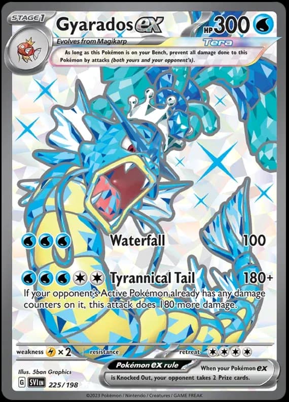 Gyarados ex Pokemon card