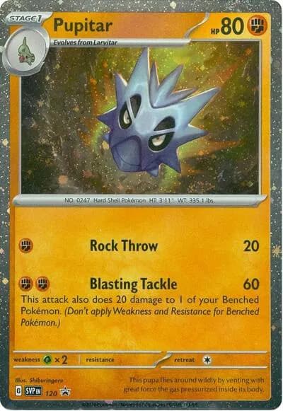 Pupitar  Pokemon card