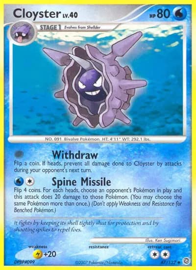 Cloyster  Pokemon card