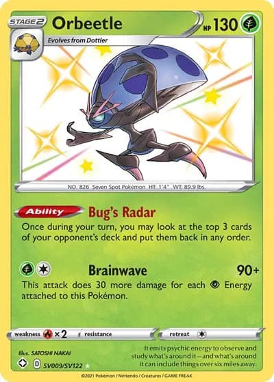 Orbeetle  Pokemon card