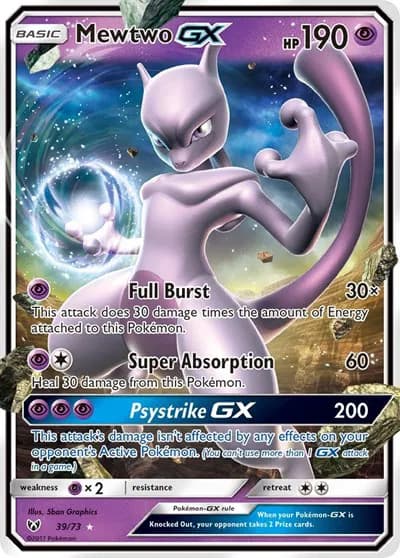 Mewtwo GX Pokemon card